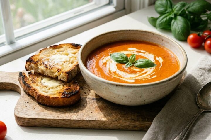 Tomato Soup prepared and served